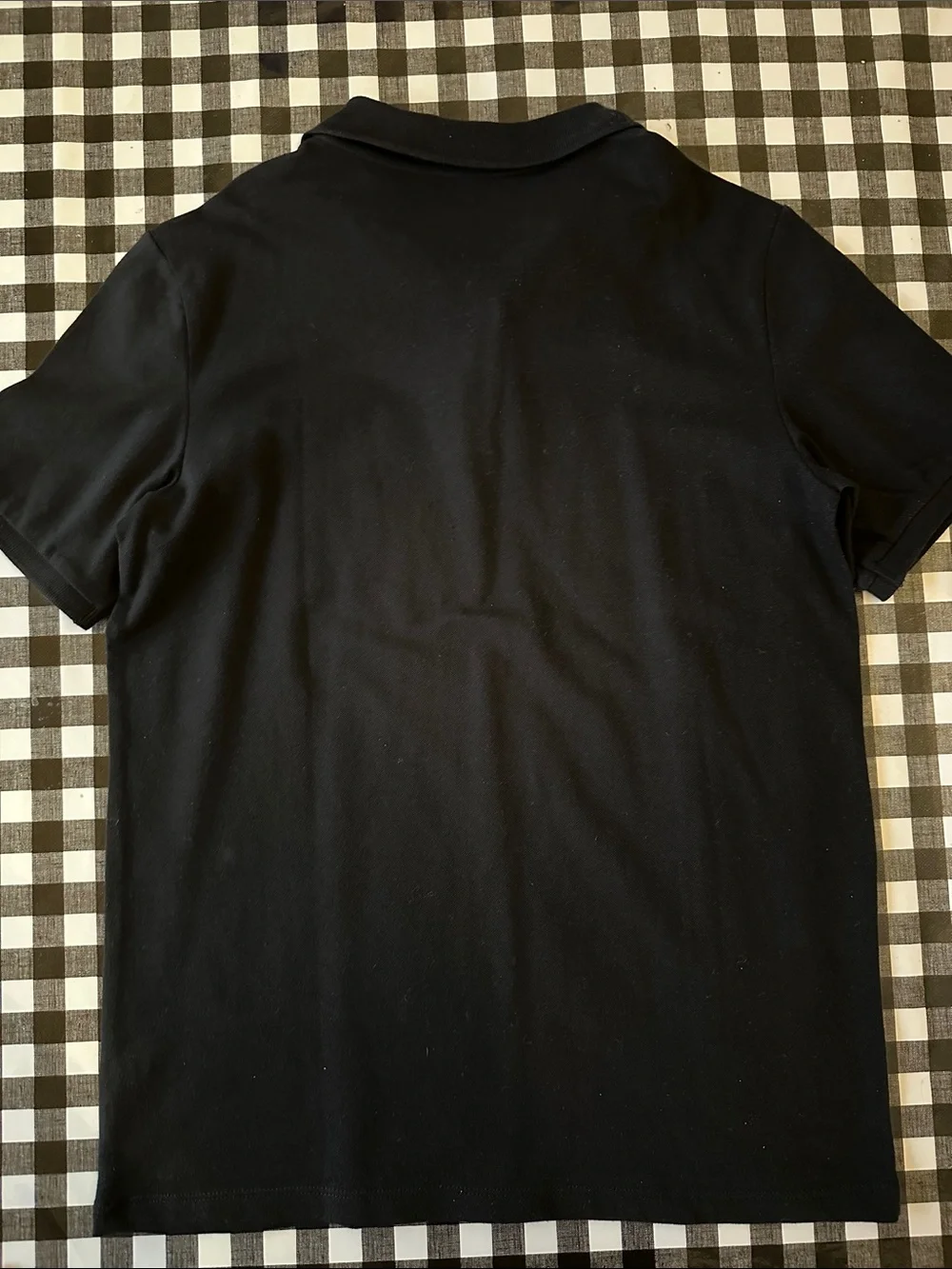 Old Navy Black Short-Sleeve Polo Shirt